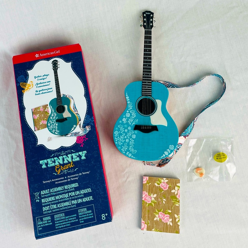 American Girl Doll Tenney Grant Guitar with box